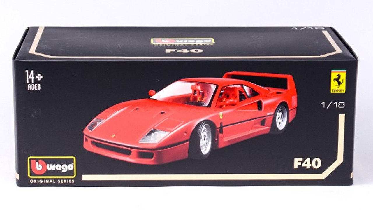 1/18 BBurago 1987 Ferrari F40 (Red) Diecast Car Model