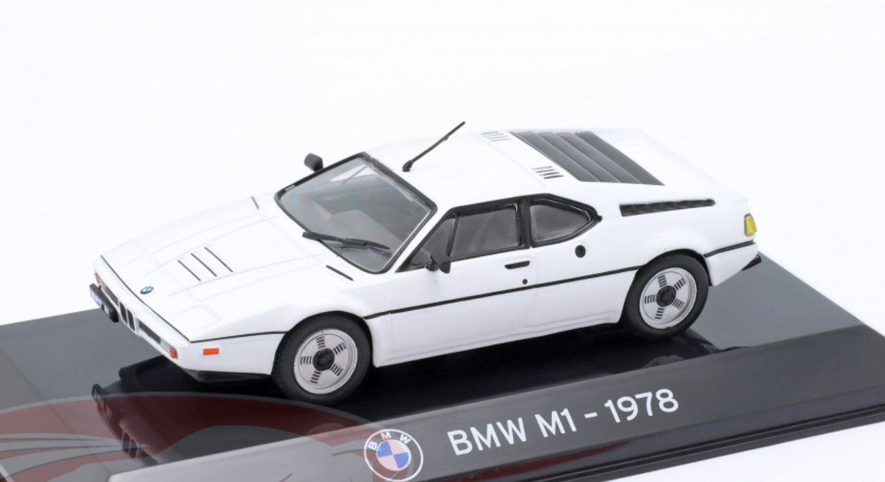 Altaya 1/43 BMW M1 1978 Blanche - Modèle Réduit Diecast - Caisse Sportive