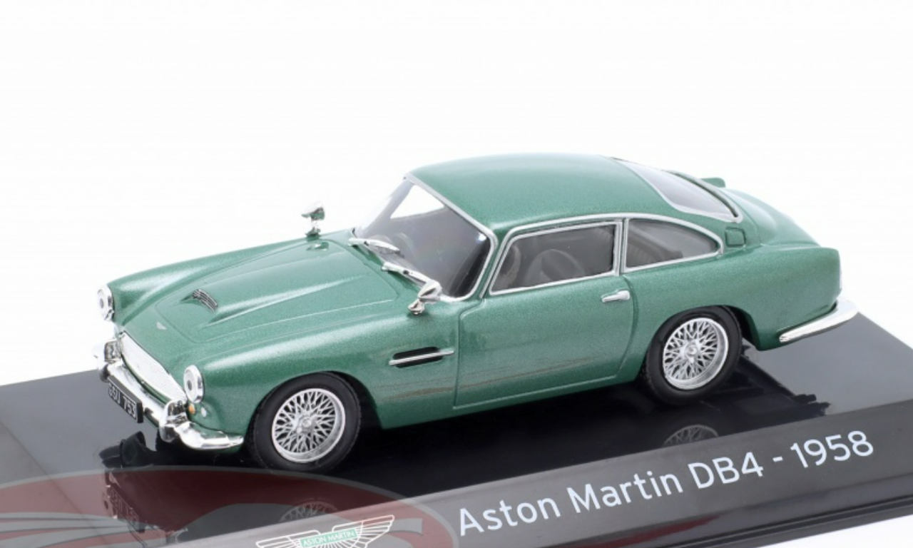 1/43 Altaya 1958 Aston Martin DB4 (Green Metallic) Diecast Car Model