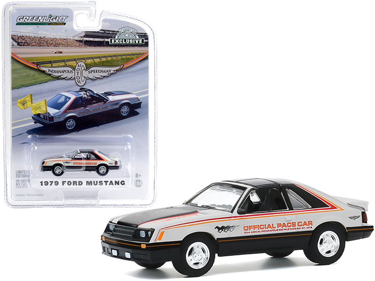 1979 Ford Mustang Official Pace Car "63rd Annual Indianapolis 500 Mile Race" "Hobby Exclusive" 1/64 Diecast Model Car by Greenlight