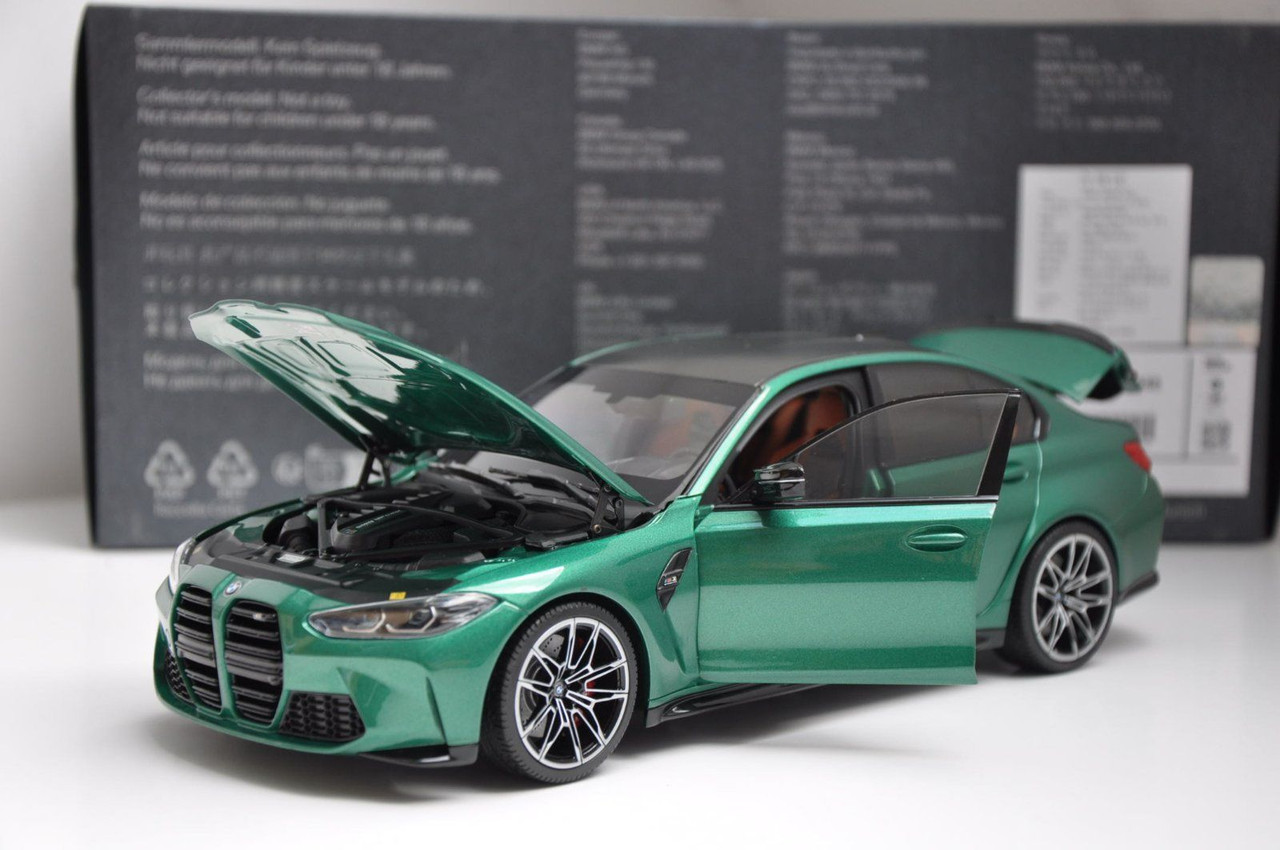1/18 Dealer Edition BMW M3 G80 (Isle of Man Green) Diecast Car
