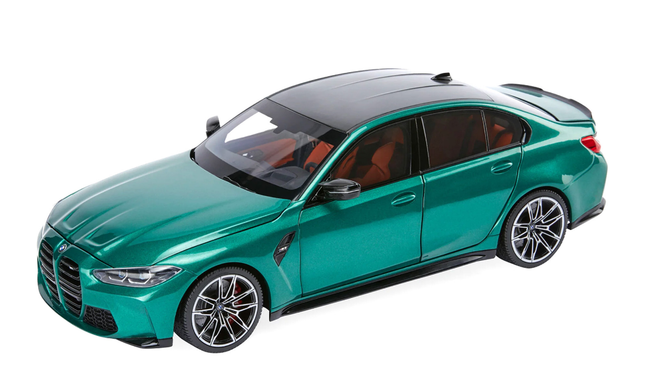 1/18 Dealer Edition BMW M3 G80 (Isle of Man Green) Diecast Car Model