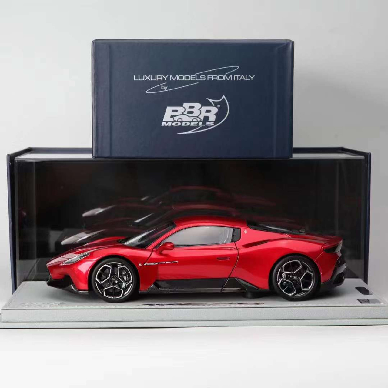 1/18 BBR Maserati MC20 (Red Vincente) Diecast Car Model Limited 100 Pieces