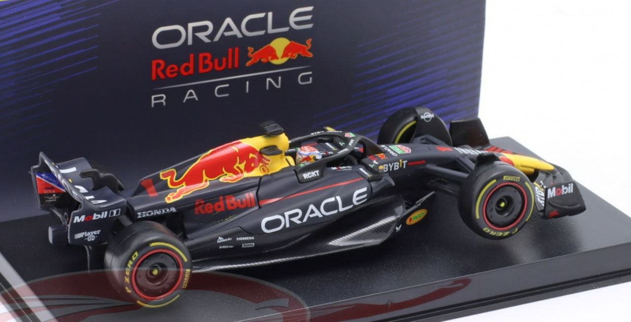 1/43 BBurago 2023 Formula 1 Max Verstappen Red Bull Racing RB19 #1 Car Model Elite Edition