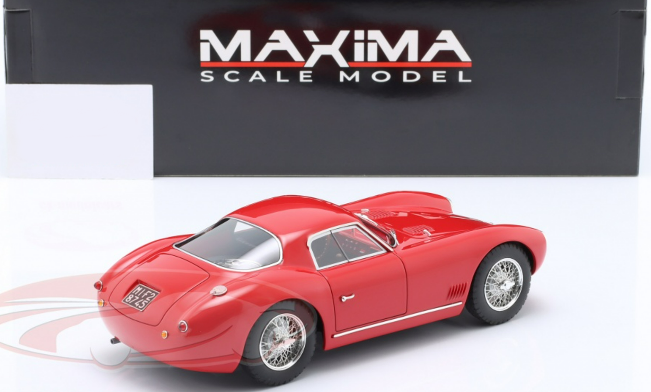 1/18 Maxima 1968 Alfa Romeo ATL Sport Coupe 2000 (Red with Chrome Wheels) Car Model