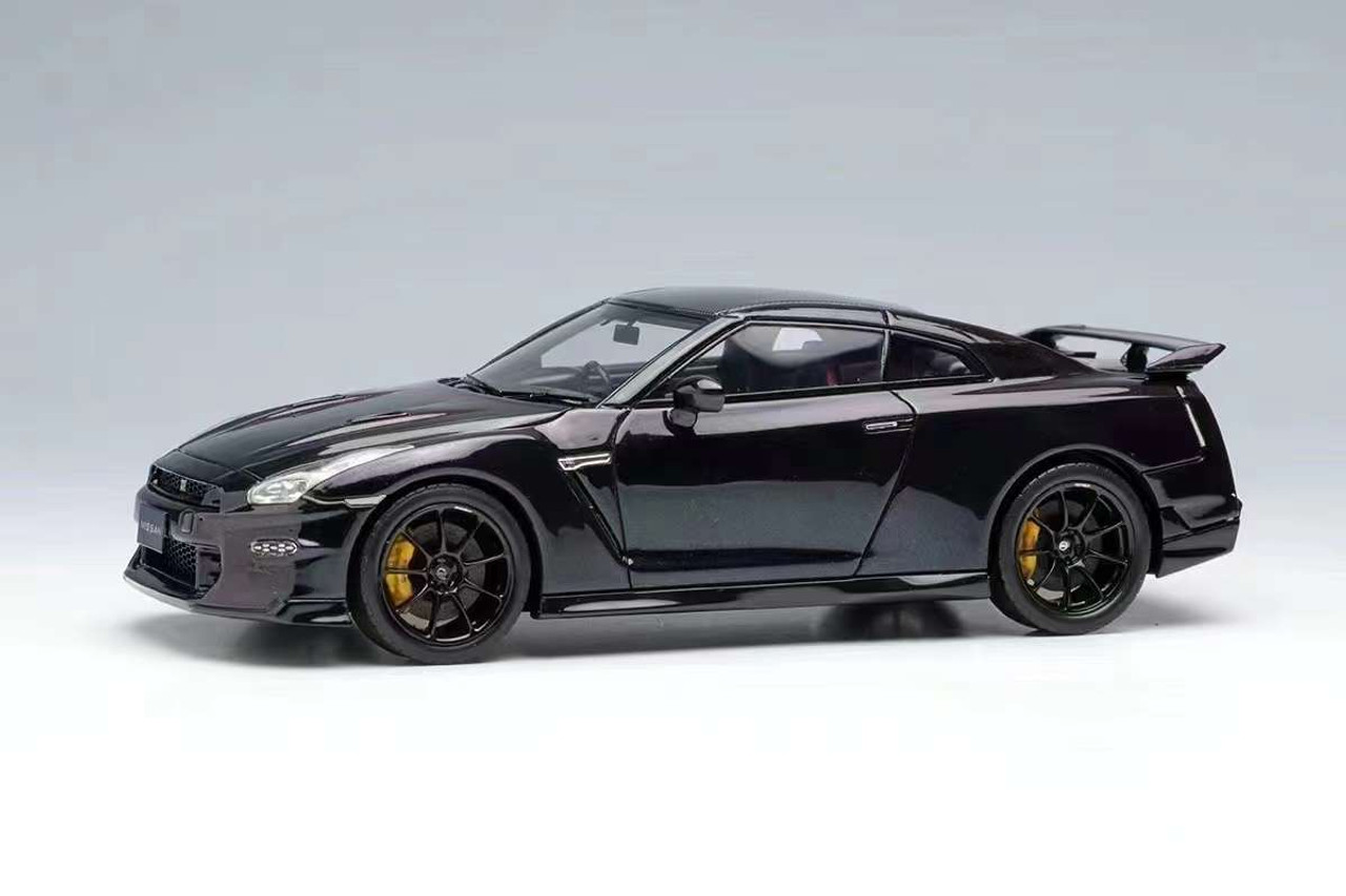 1/43 Makeup 2024 Nissan GT-R GTR R35 Track Edition Engineered by Nismo  T-Spec (Meteor Flake Black Pearl) Car Model