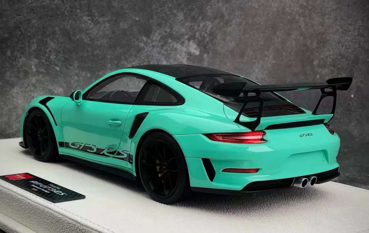 1/18 Makeup 2018 Porsche 911 (991.2) GT3 RS Weissach Package (Mint Green) Car Model