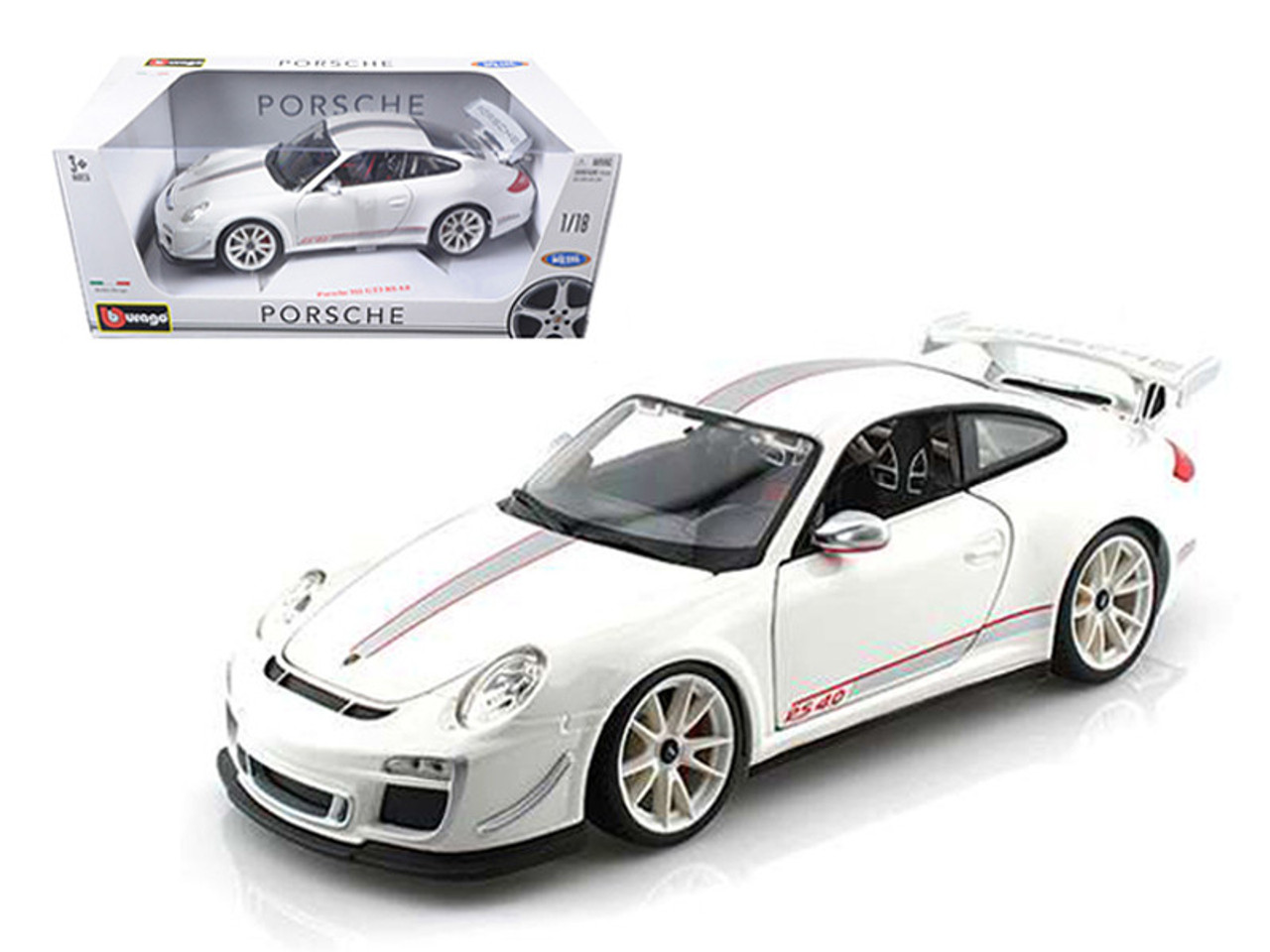 Bburago ポルシェ 911 GT3 RS 4.0 1/18 1/18 BBurago Porsche 911 GT3 RS 4.0 (White) Diecast Car