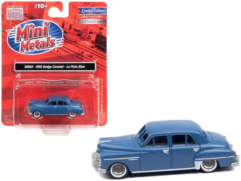 1950 Dodge Coronet La Plata Blue 1/87 (HO) Scale Model Car by