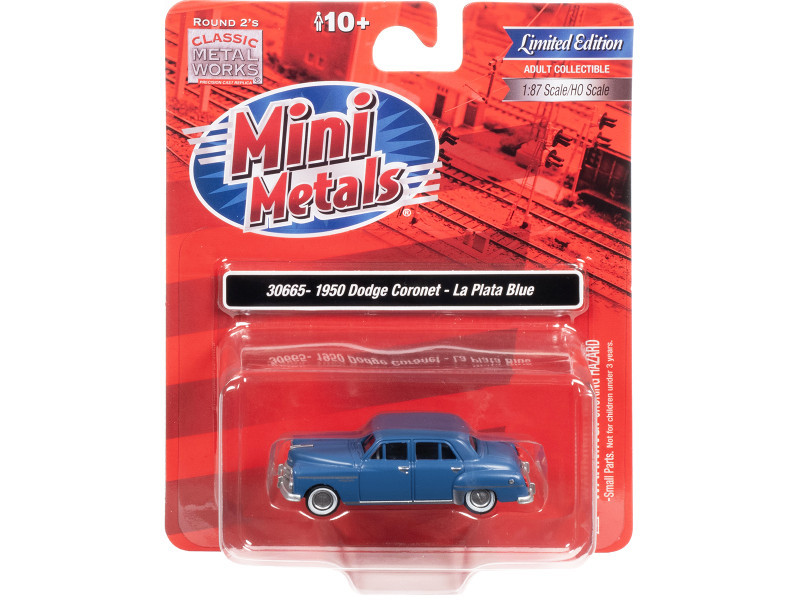 1950 Dodge Coronet La Plata Blue 1/87 (HO) Scale Model Car by