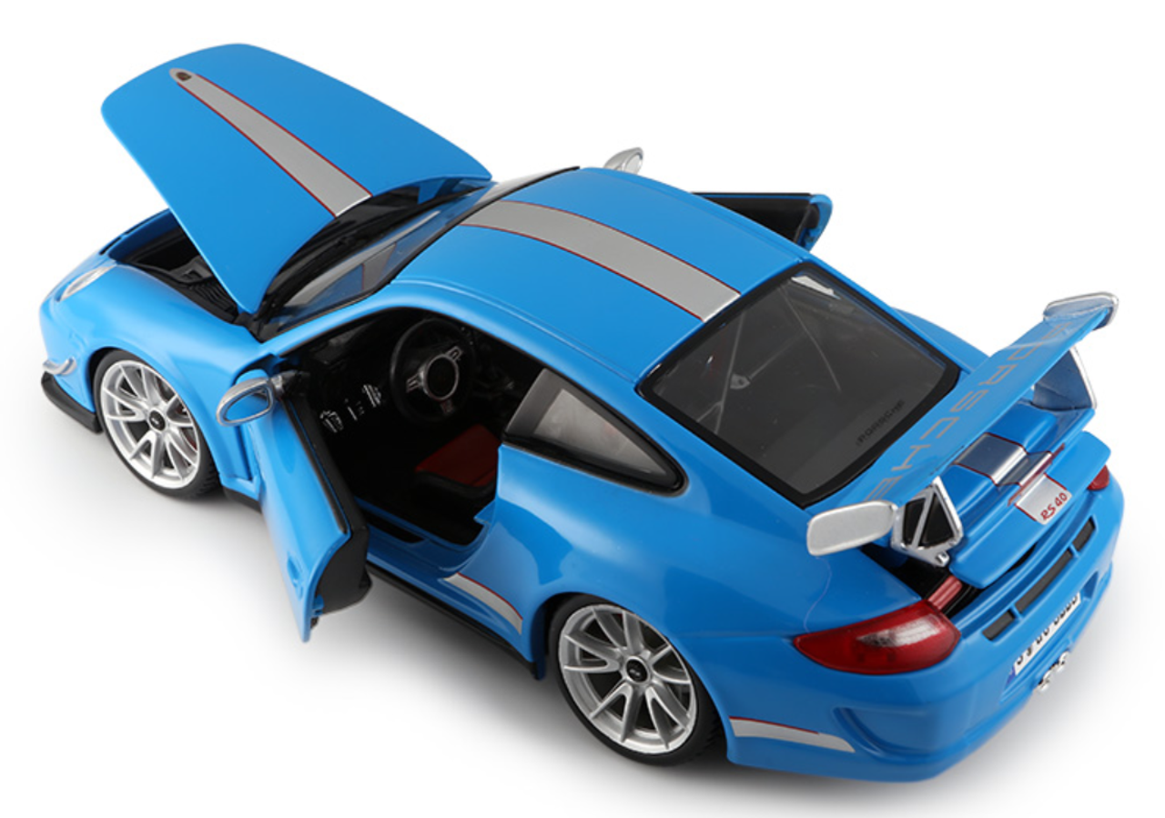 1/18 BBurago Porsche 911 GT3 RS 4.0 (Blue) Diecast Car Model