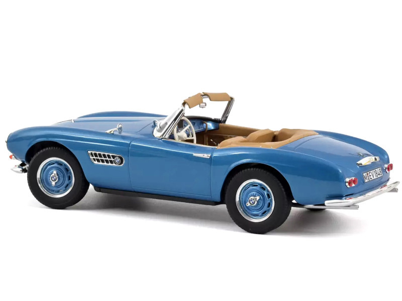 1957 BMW 507 Cabriolet Blue Metallic 1/18 Diecast Model Car by