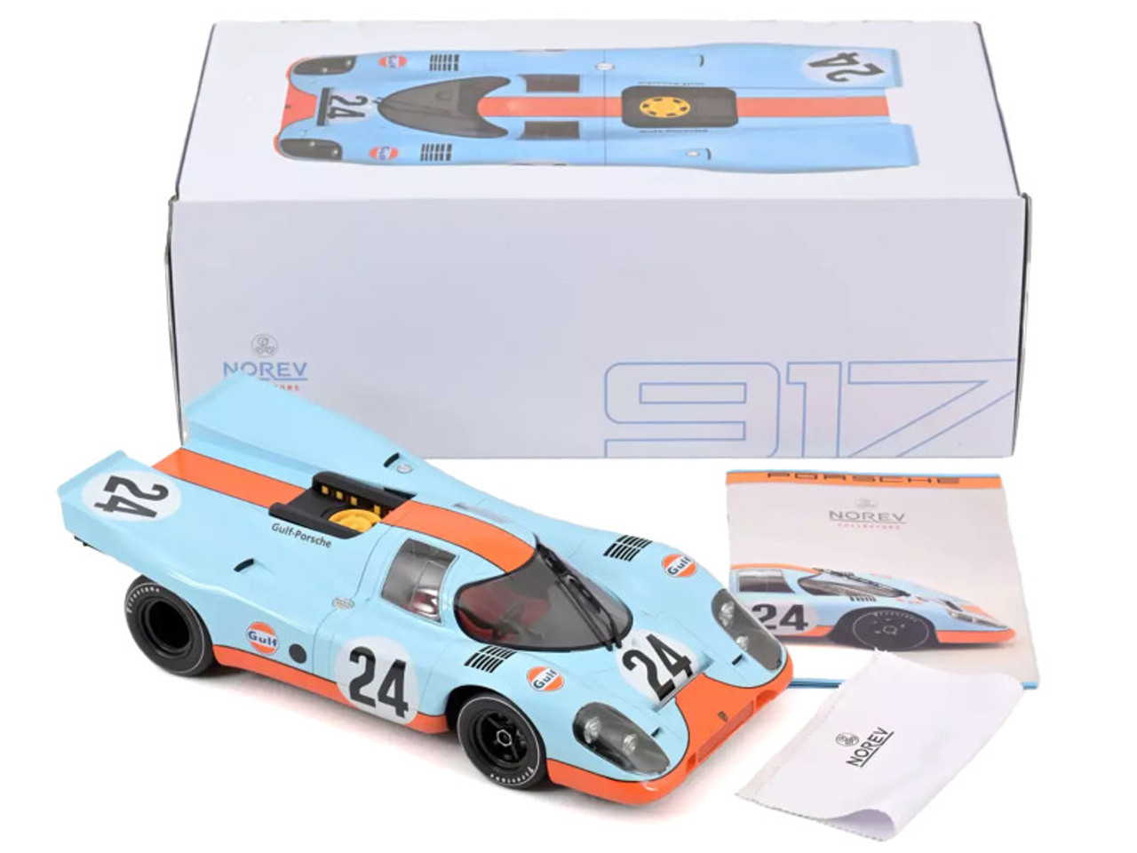 Porsche 917K #24 Jo Siffert - Brian Redman "Gulf Oil" Winner "1000 km of Spa-Francorchamps" (1970) 1/12 Diecast Model Car by Norev