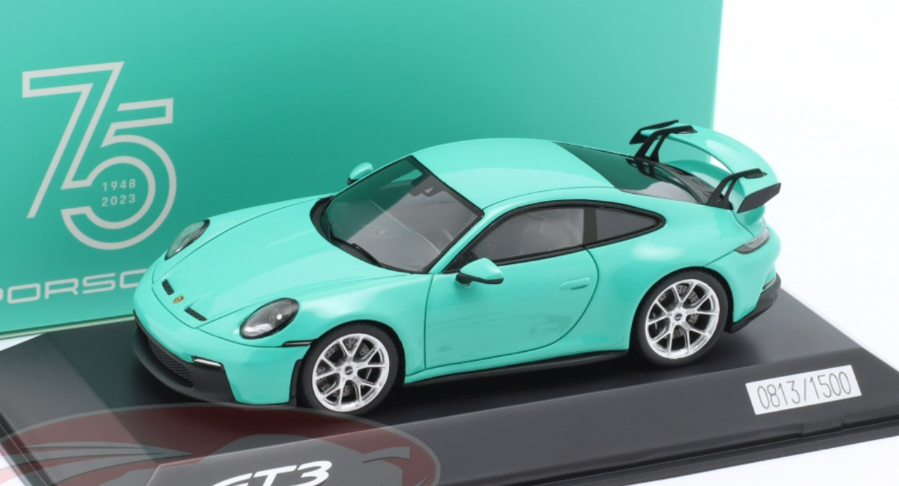 1/43 Dealer Edition 2021 Porsche 911 (992) GT3 (Mint Green) Car Model ...