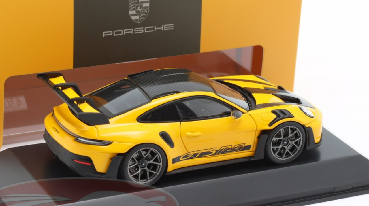 1/43 Dealer Edition 2022 Porsche 911 (992) GT3 RS (Signal Yellow) Car Model