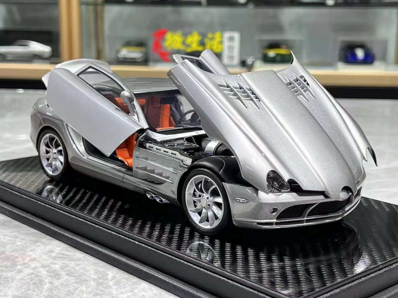 1/18 Frontiart Mercedes-Benz McLaren SLR (Silver) Full Open Resin Car Model Limited 50 Pieces