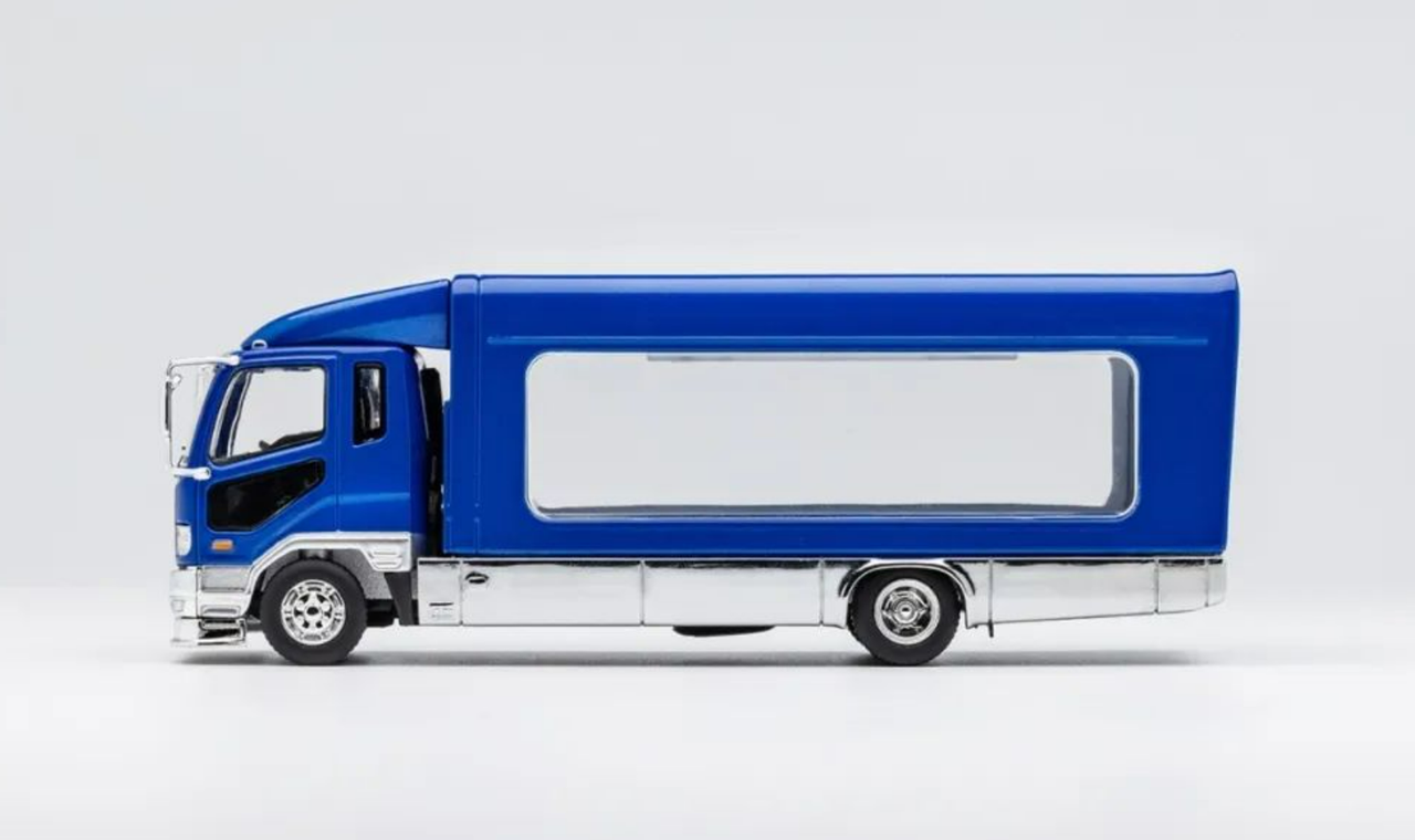 1/64 GCD Mitsubishi Fuso (Blue) Transportation Truck Diecast Model