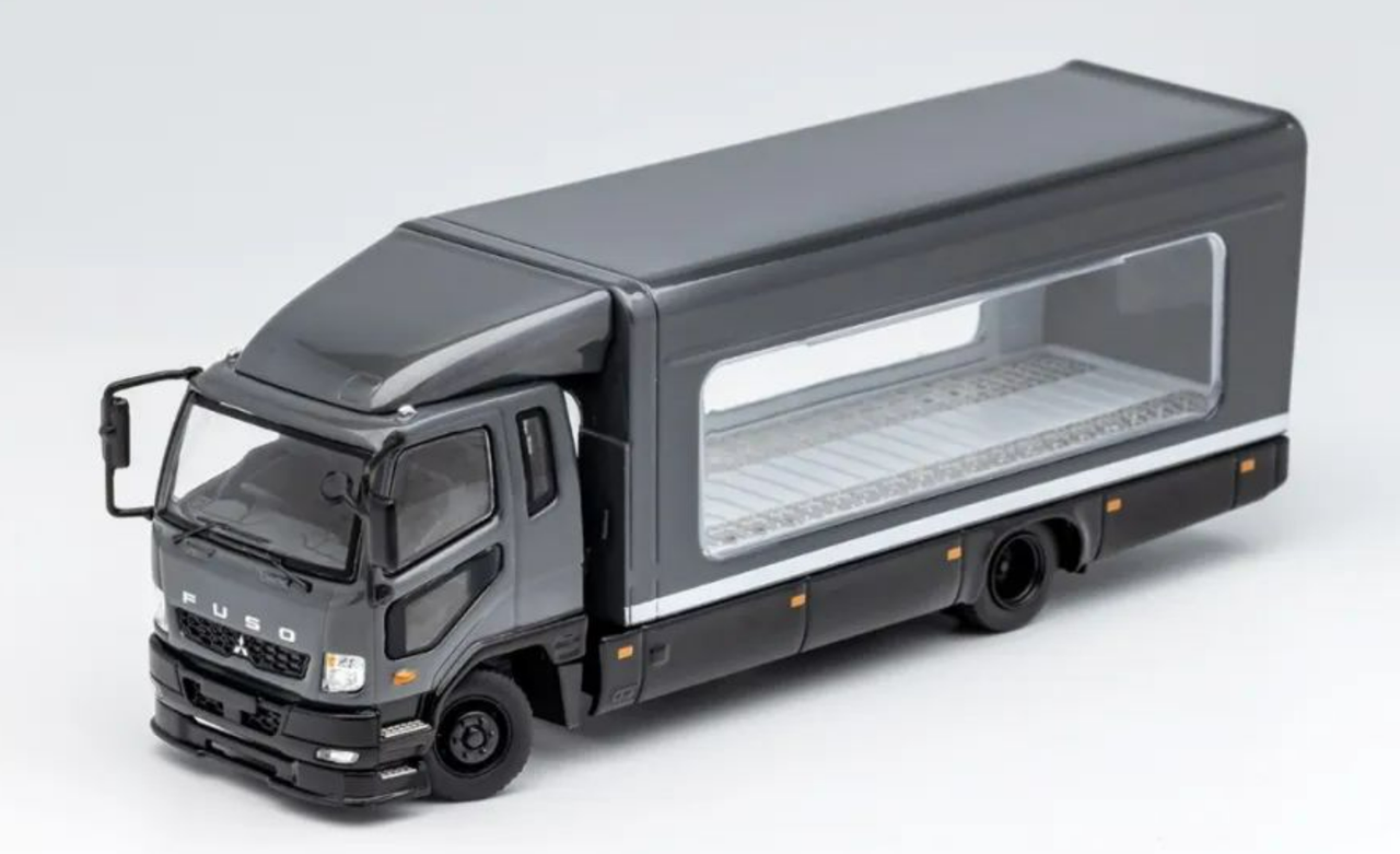 1/64 GCD Mitsubishi Fuso (Black) Transportation Truck Diecast Model