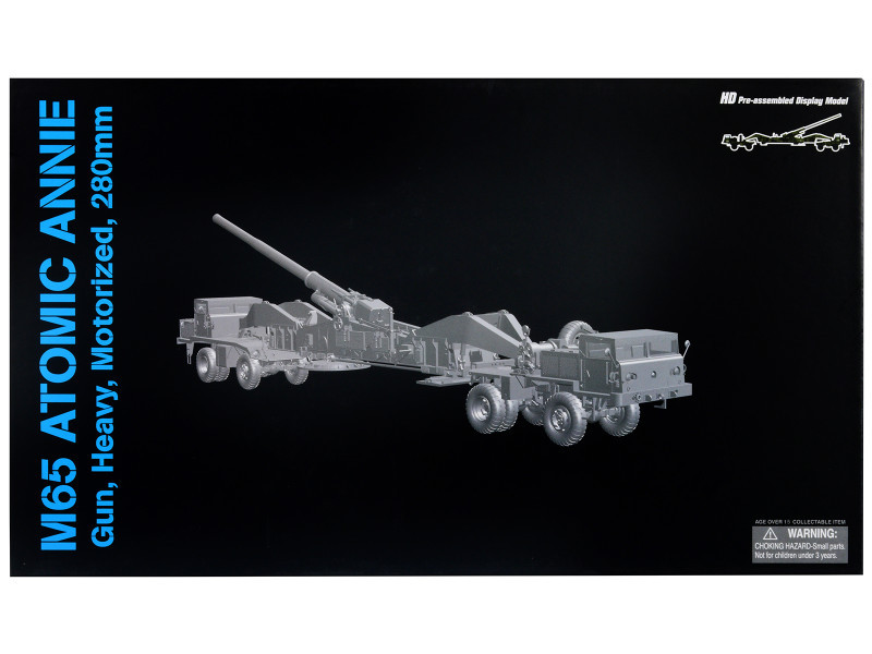 United States M65 Atomic Cannon "Atomic Annie" Artillery Olive Drab "Firing Mode" US Army "NEO Dragon Armor" Series 1/72 Plastic Model by Dragon Models