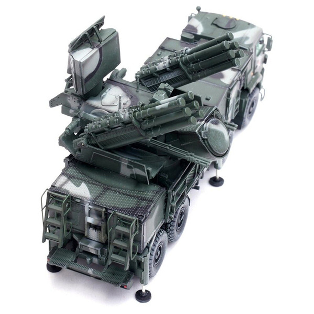 Pantsir S1 96K6 Self-Propelled Air Defense Weapon System Tri-Color Camouflage "Russia's Armed Forces" "Armor Premium" Series 1/72 Diecast Model by Panzerkampf