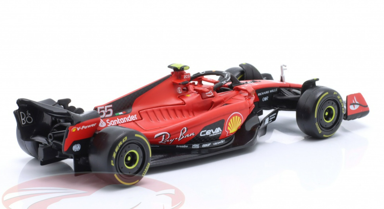 1/43 BBurago 2023 Formula 1 Carlos Sainz Jr. Ferrari SF-23 #55 Car Model