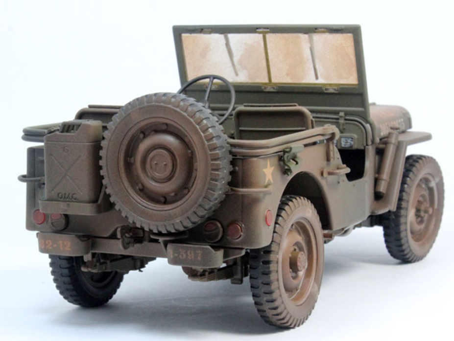 Welly Modellauto Jeep Willys US Army – 1/43 Bis 1/46, Ca. 11 Cm, Mit Rückzugsmotor & Drehbaren Rädern