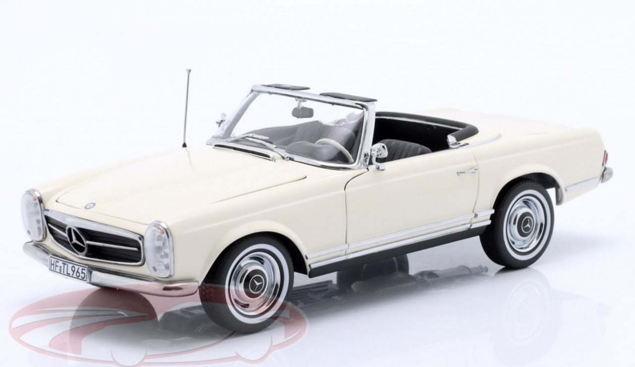 1/18 Norev 1963 Mercedes-Benz 230 SL (White) Diecast Car Model