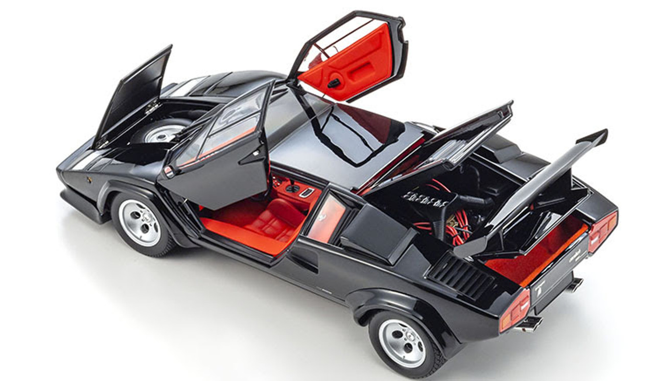1/18 Kyosho Lamborghini Countach LP5000 Quattrovalvole (Black) Diecast Model Car
