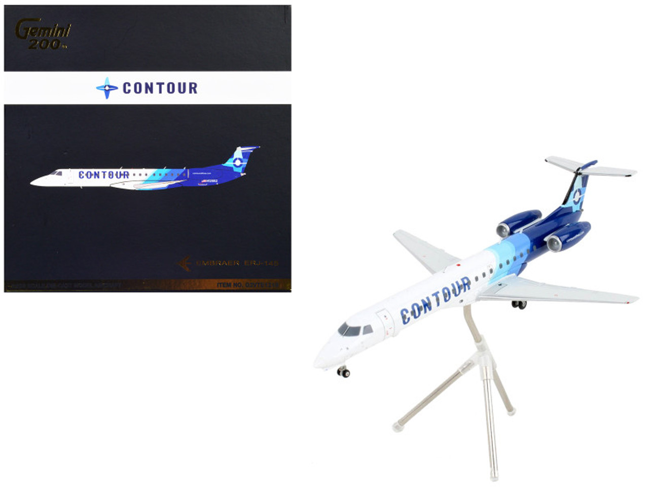 Gemini ジェミニ CONTOUR航空 ERJ-145 1/200 模型 Embraer ERJ-145 Commercial Aircraft