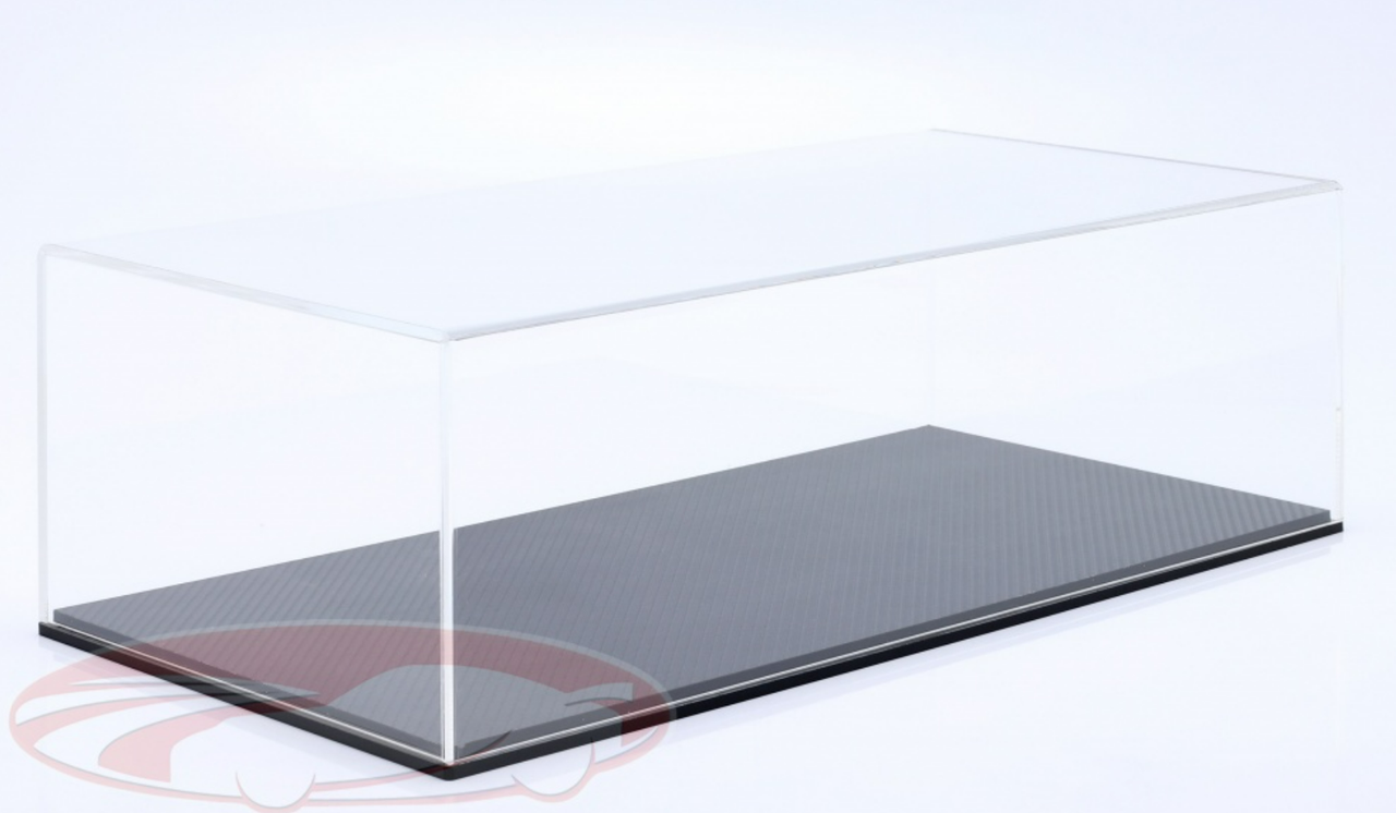 1/12 High Quality Acrylic Display Case Stuttgart with Carbon Fiber Base Plate (car models NOT included)