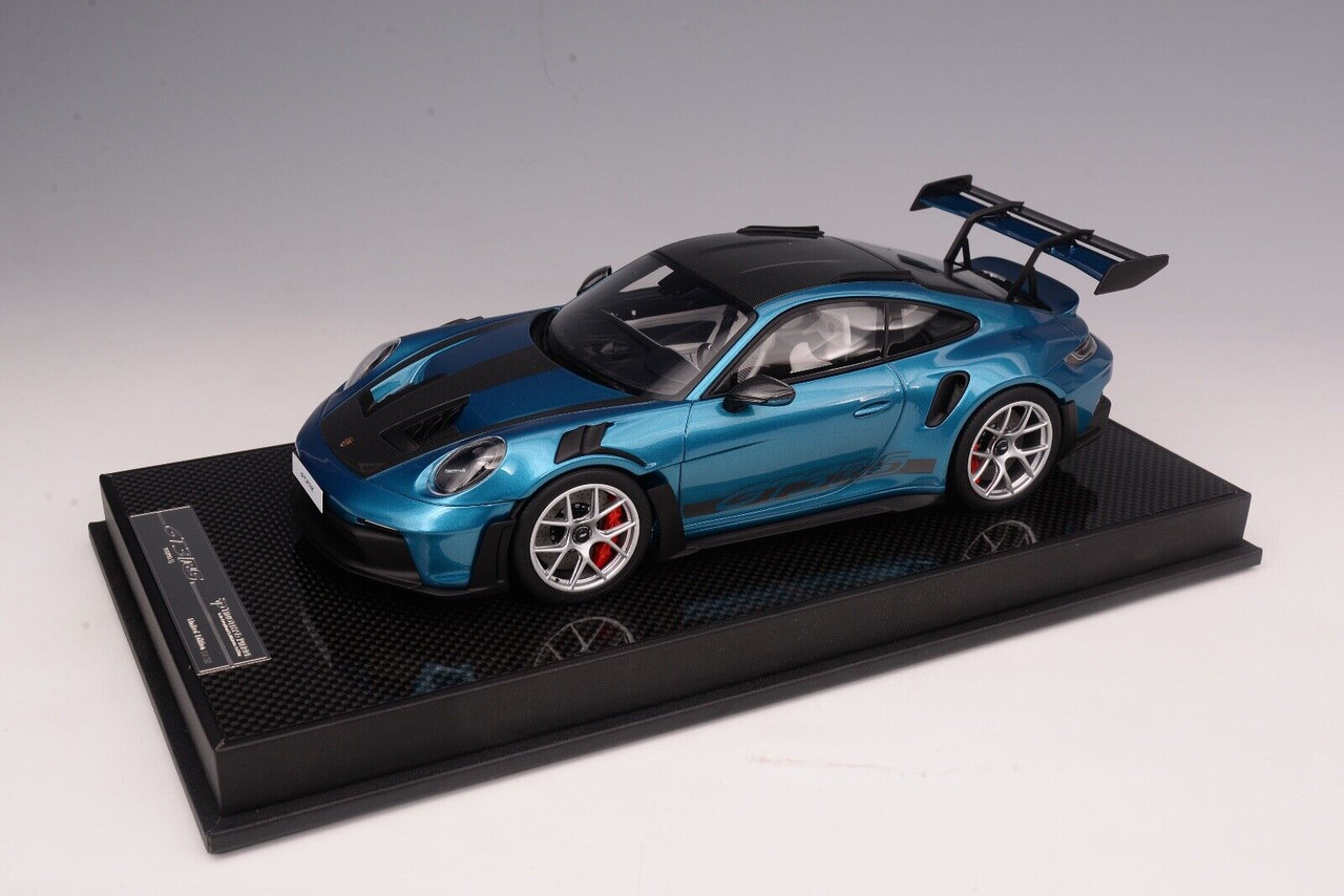 1/18 TP Timothy & Pierre Porsche 911 992 GT3 RS Weissach Package (Ipanema Blue) Resin Car Model Limited 30 Pieces