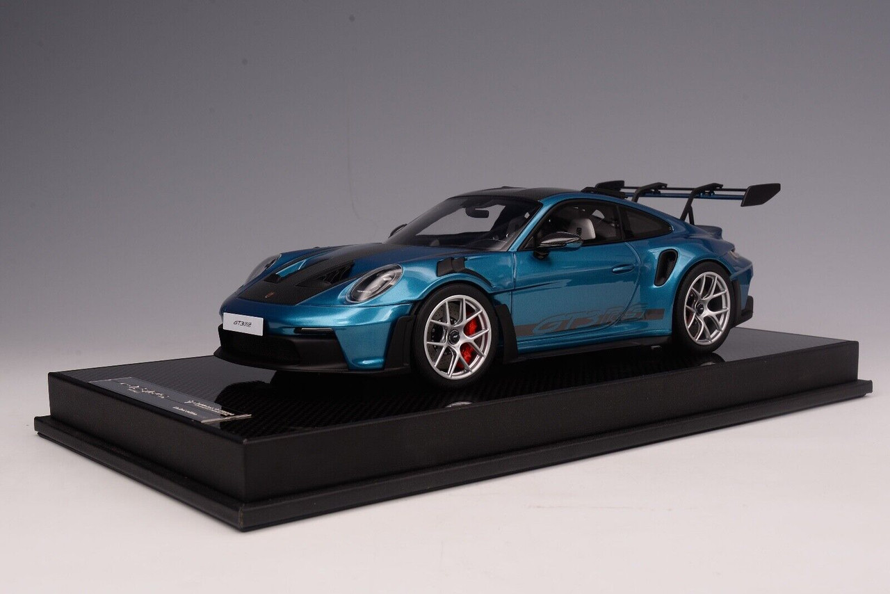1/18 TP Timothy & Pierre Porsche 911 992 GT3 RS Weissach Package (Ipanema Blue) Resin Car Model Limited 30 Pieces