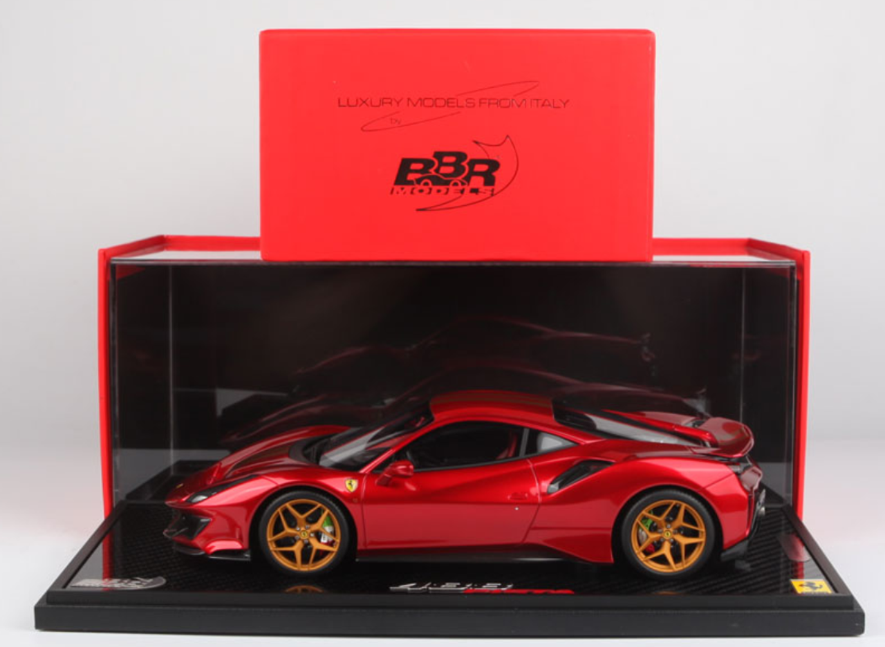 1/18 BBR Ferrari 488 Pista Rosso Fuoco Resin Car Model Limited 20