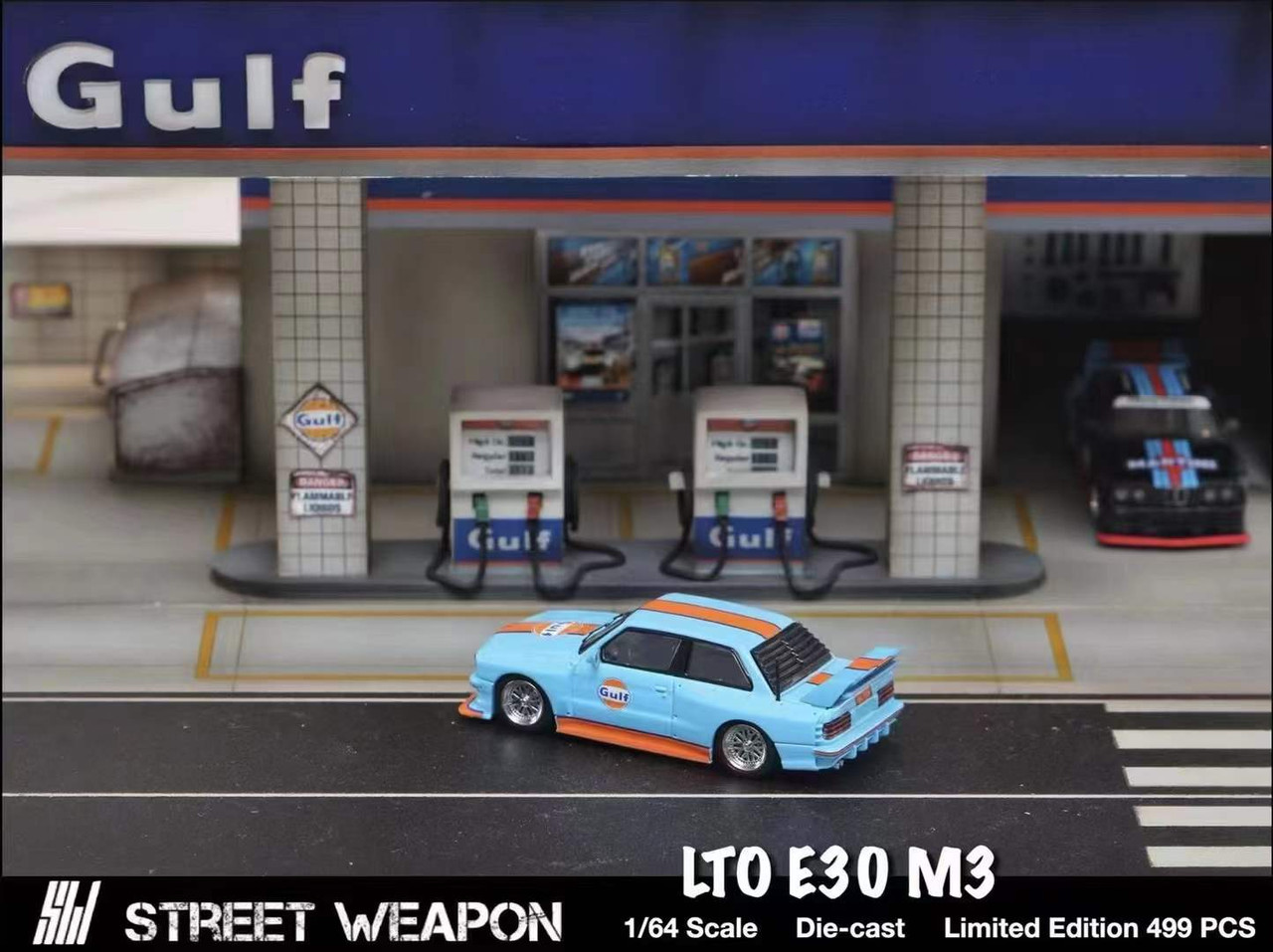 1/64 SW LTO BMW E30 M3 (Gulf) Diecast Car Model - LIVECARMODEL.com