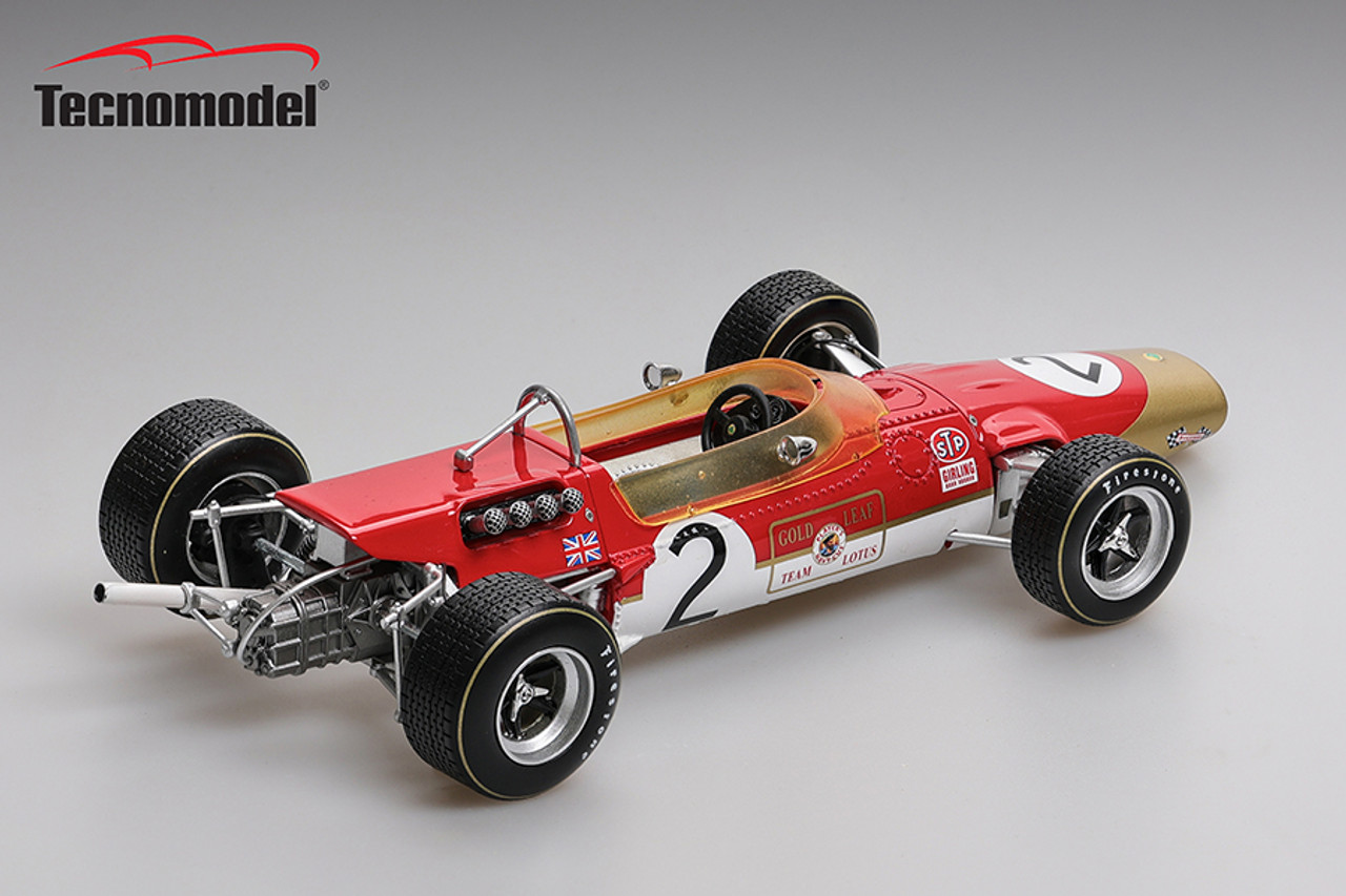 1/18 Tecnomodel Lotus 48 1968 Hockenheim F2 DNF Car #2 Graham Hill Resin Car Model