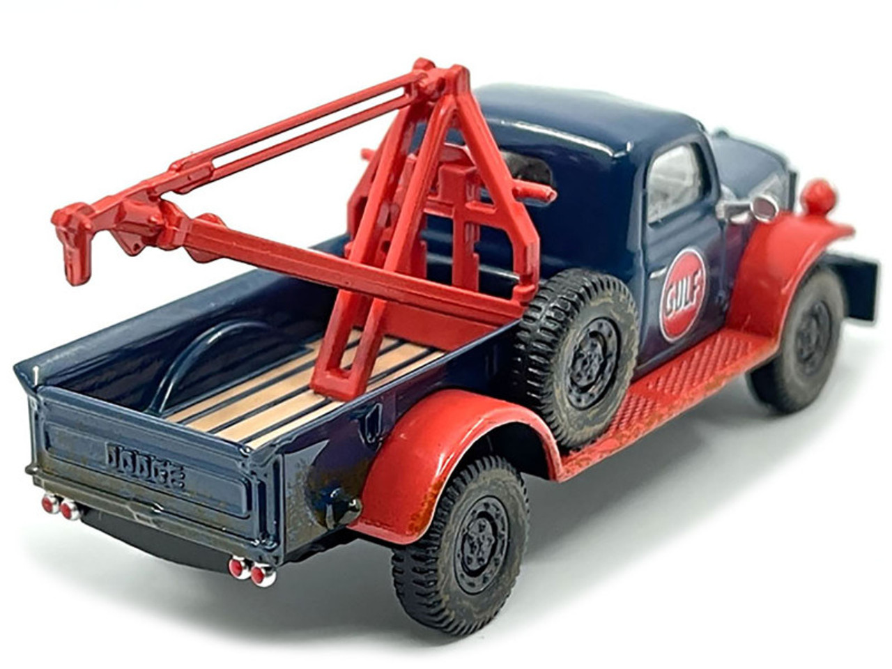 1950 Dodge Power Wagon Tow Truck Dark Blue (Weathered) 