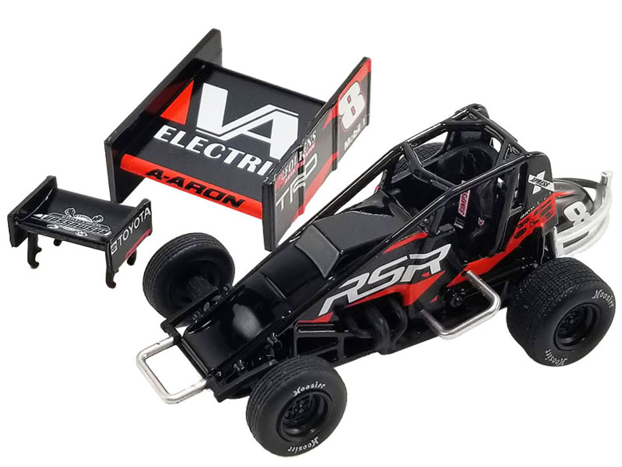 Winged Sprint Car #8 Aaron Reutzel "RSR" Baughman-Reutzel Motorsports "World of Outlaws" (2023) 1/50 Diecast Model Car by ACME