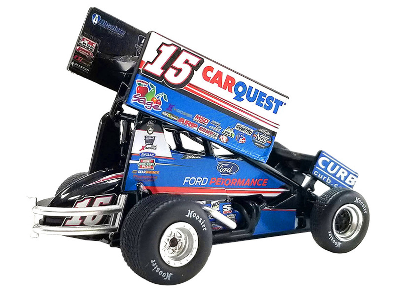 Winged Sprint Car #15 Donny Schatz "Carquest" Curb-Agajanian Racing "World of Outlaws" (2023) 1/50 Diecast Model Car by ACME