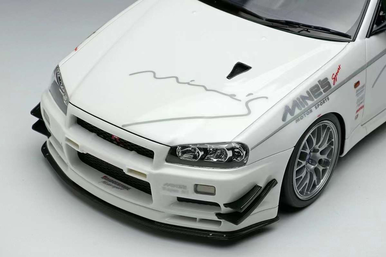 1/18 Makeup Nissan Mine's Skyline GT-R (BNR34) V-Spec N1 2012 BBS 