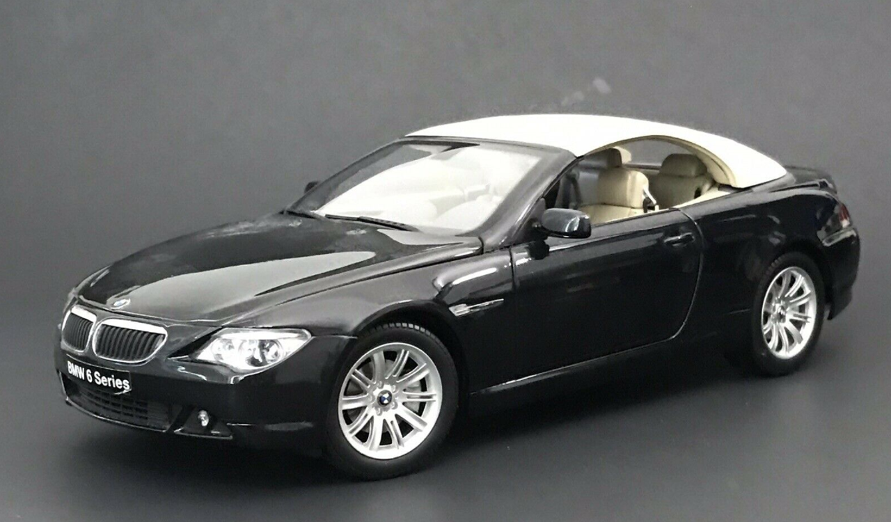 工場直売京商 1/18 BMW 645Ci Cabriolet black No.08702BK ダイキャストミニカー 乗用車