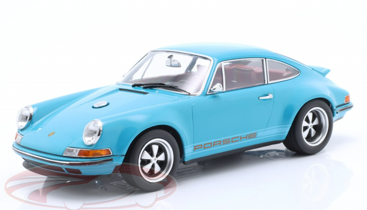 1/18 KK-Scale Singer Coupe Porsche 911 Modification (Turquoise Blue) Car Model