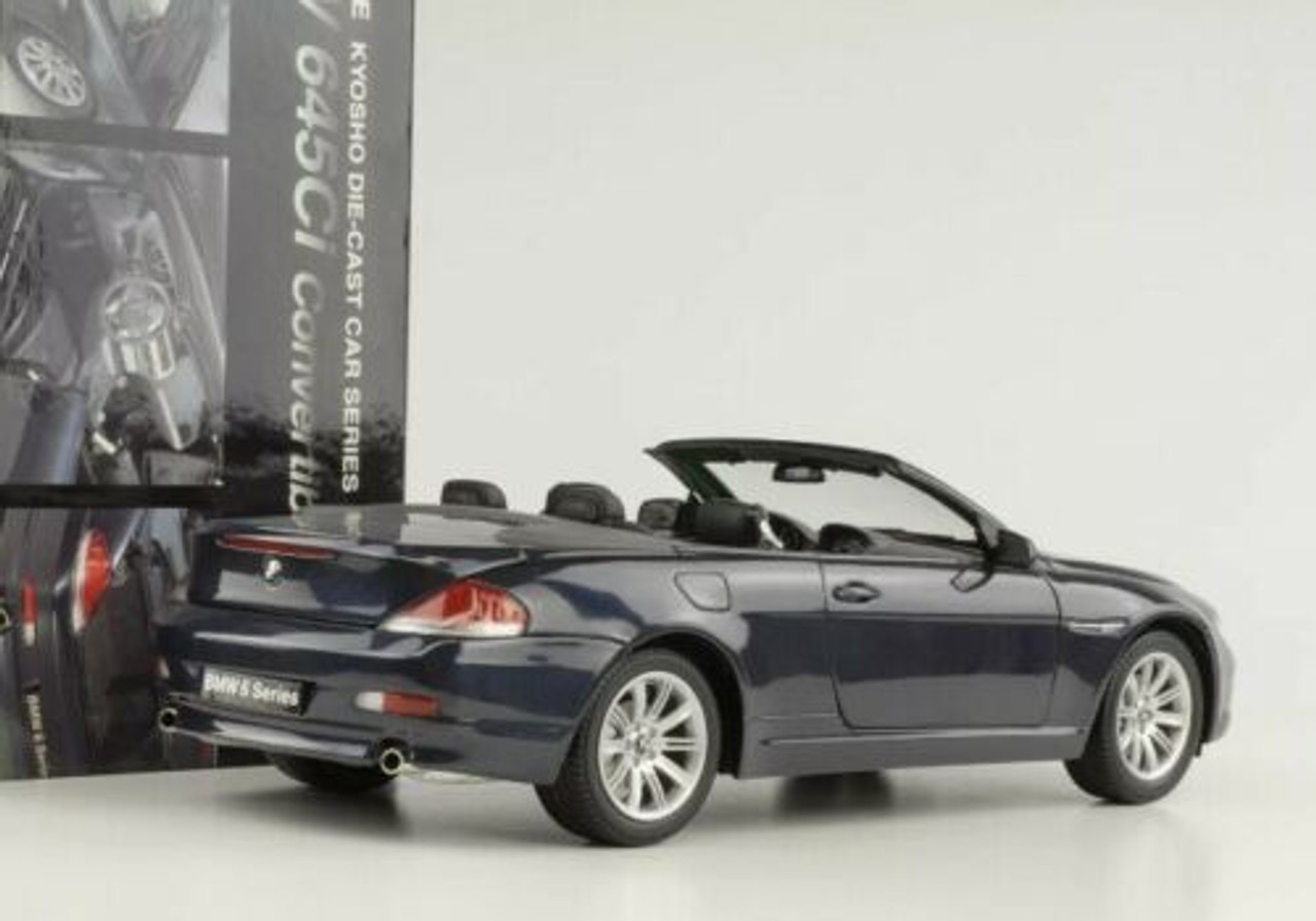 工場直売京商 1/18 BMW 645Ci Cabriolet black No.08702BK ダイキャストミニカー 乗用車