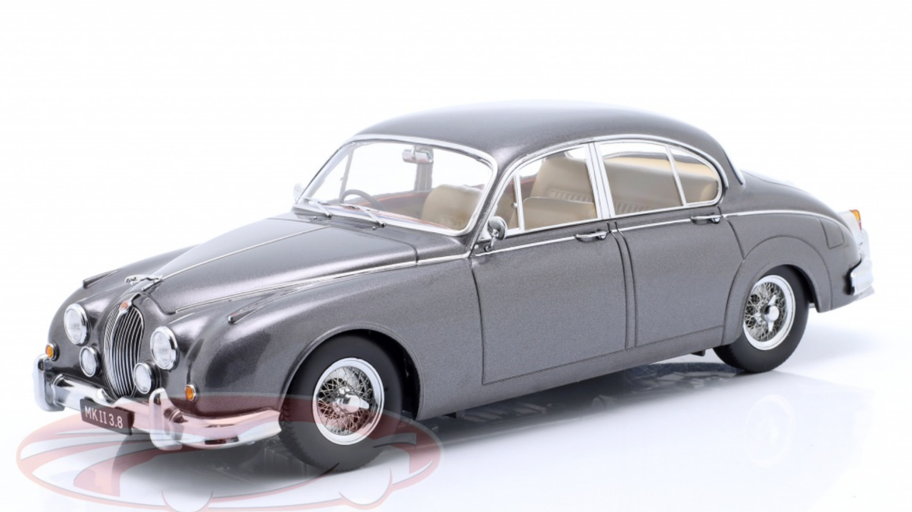 1/18 KK-Scale 1959 Jaguar MK II 3.8 RHD (Dark Grey Metallic) Car Model