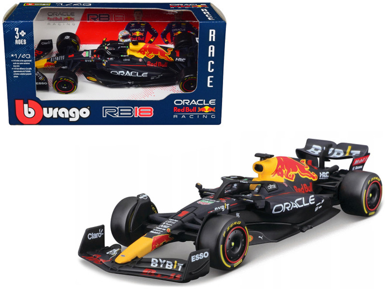 Red Bull Racing RB18 #1 Max Verstappen "Formula One F1 World Championship" (2022) 1/43 Diecast Model Car by Bburago