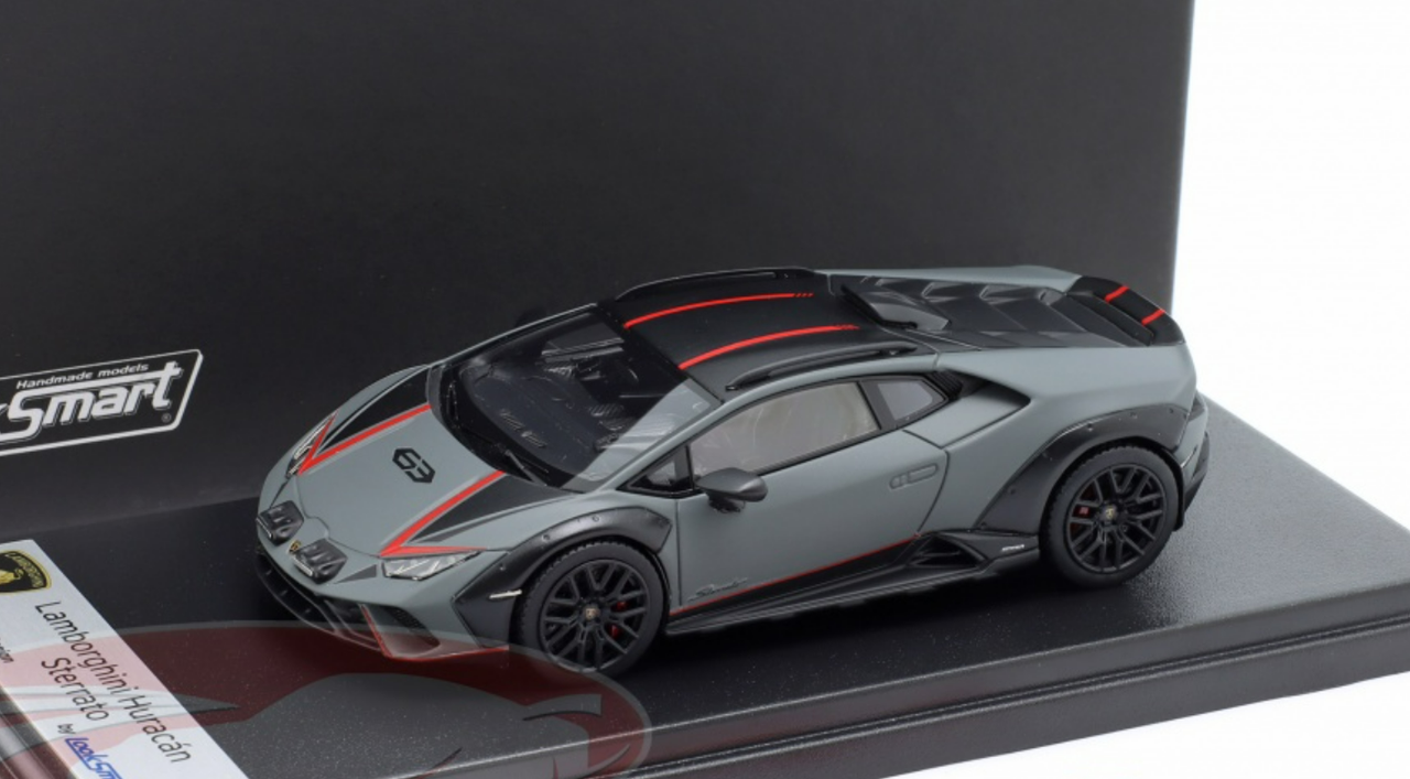 1/43 Looksmart 2022 Lamborghini Huracan Sterrato (Volcano Grey) Car Model