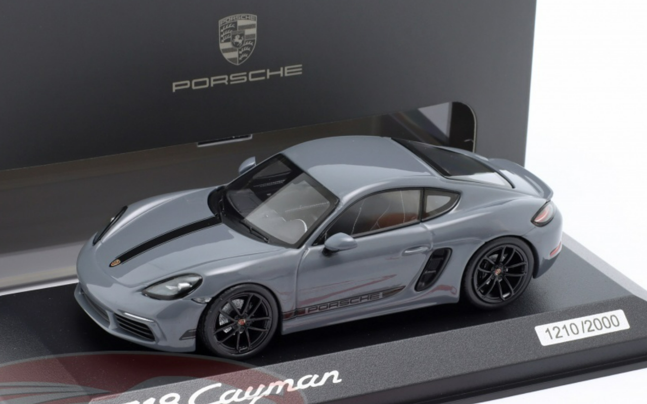 1/43 Dealer Edition Porsche 718 (982) Cayman Style Edition (Arctic Grey) Car Model