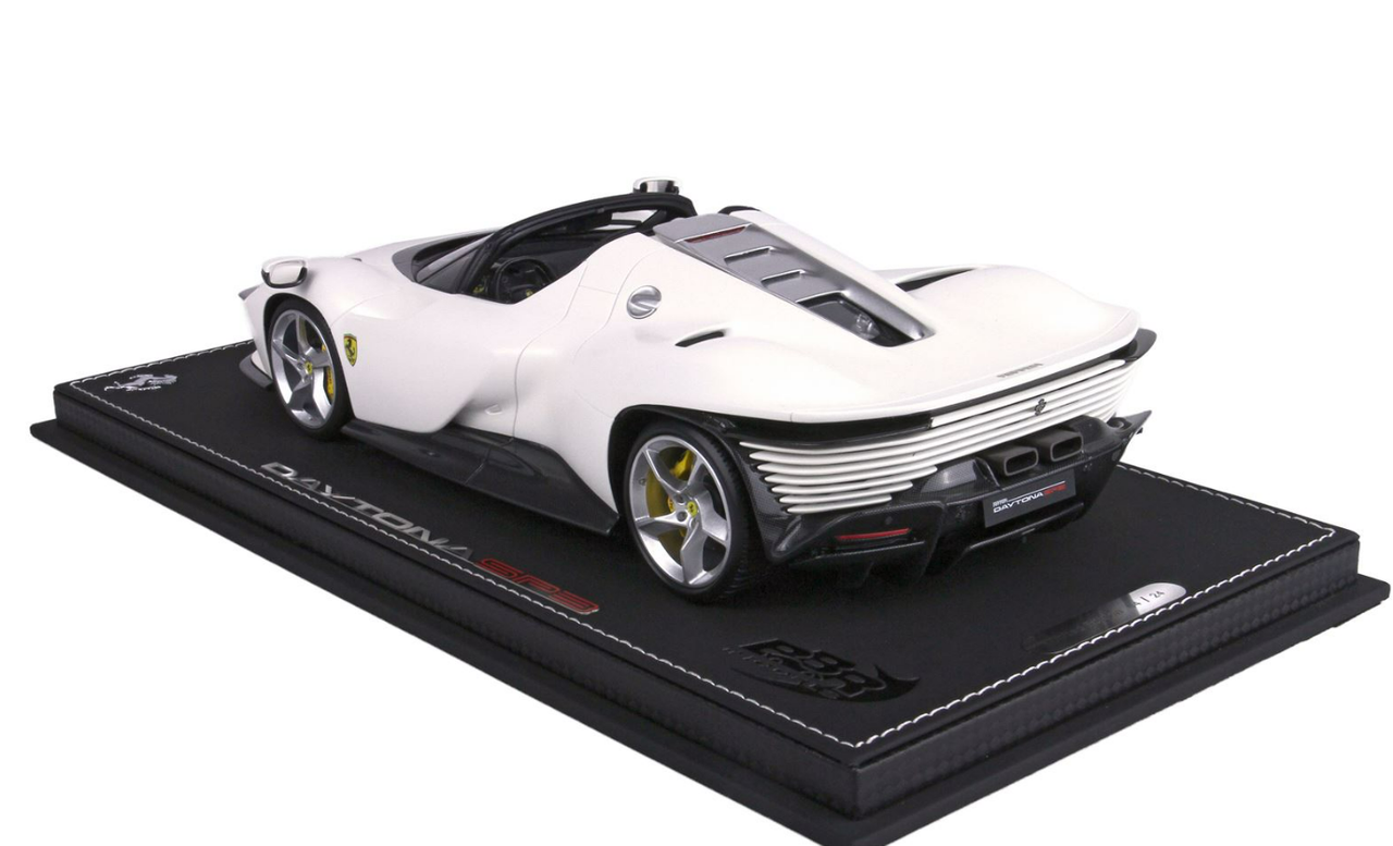 1/18 BBR Ferrari Daytona SP3 Icon (White Italy Metallic Matte) Resin Car Model Limited 24 Pieces