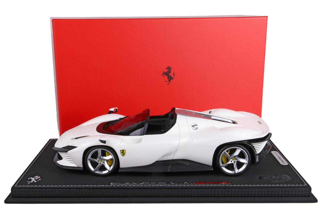 1/18 BBR Ferrari Daytona SP3 Icon (White Italy Metallic Matte) Resin Car Model Limited 24 Pieces