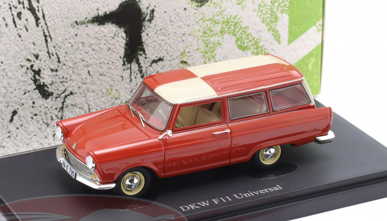 1/43 AutoCult 1961 DKW F11 Universal (Red) Car Model