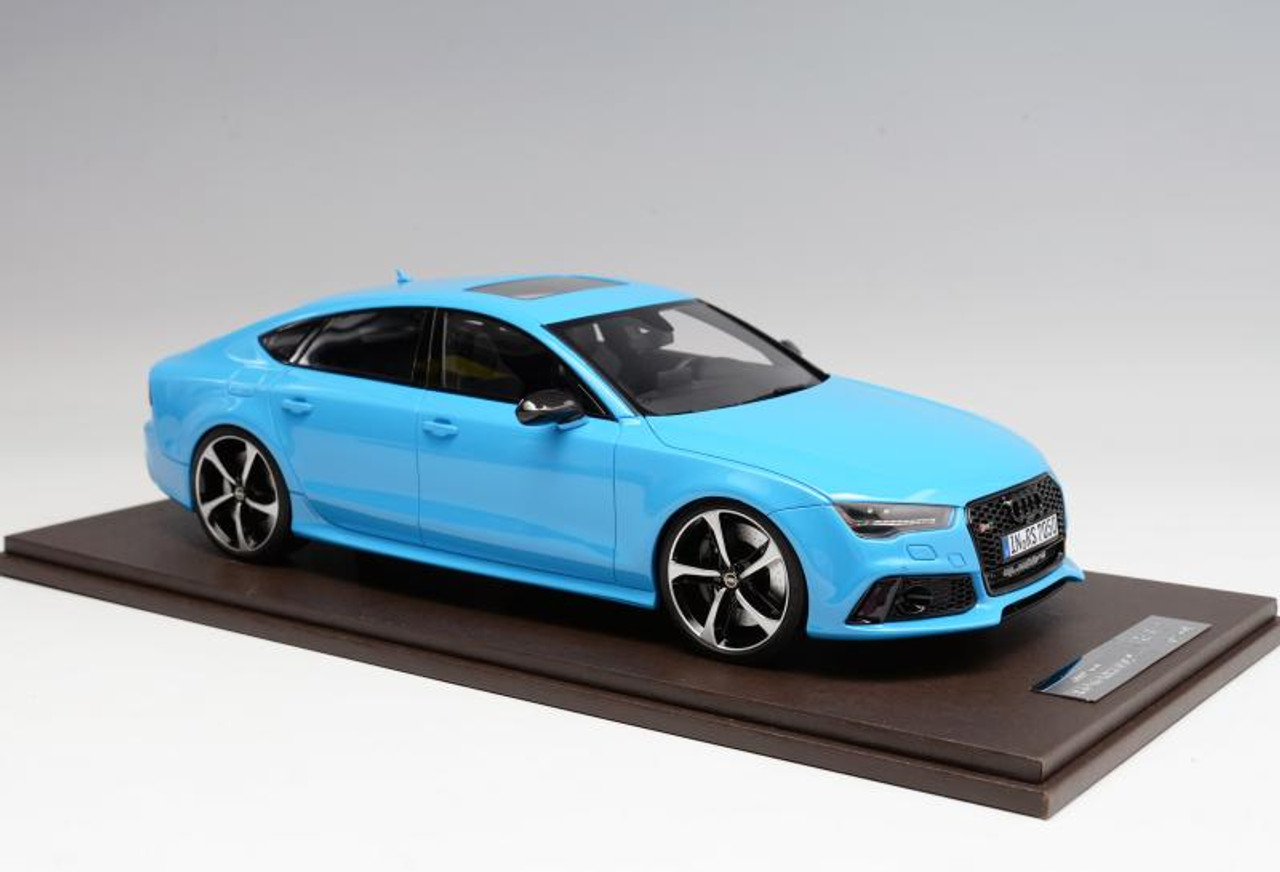 1/18 Motorhelix Audi RS7 (Baby Blue) Resin Car Model Limited 99